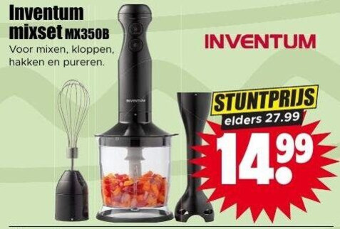 Inventum   staafmixer folder aanbieding bij  Dirk - details