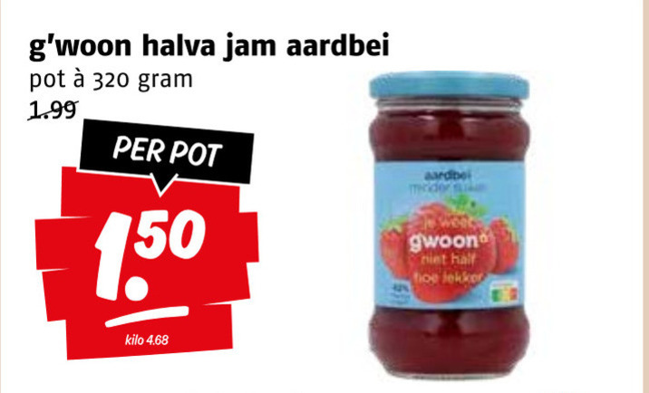 Gwoon   jam folder aanbieding bij  Poiesz - details