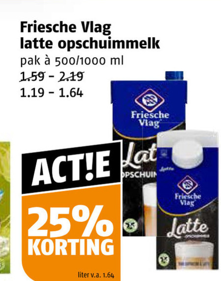 Friesche Vlag   melkschuim folder aanbieding bij  Poiesz - details
