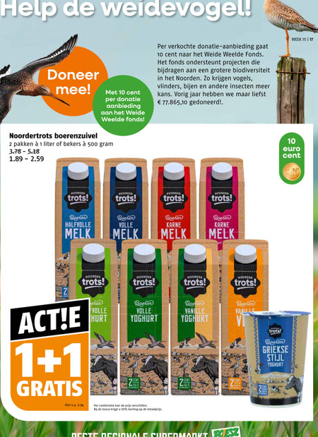 Weide Weelde   melk, yoghurt folder aanbieding bij  Poiesz - details