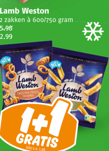 Lamb and Weston   patat folder aanbieding bij  Poiesz - details