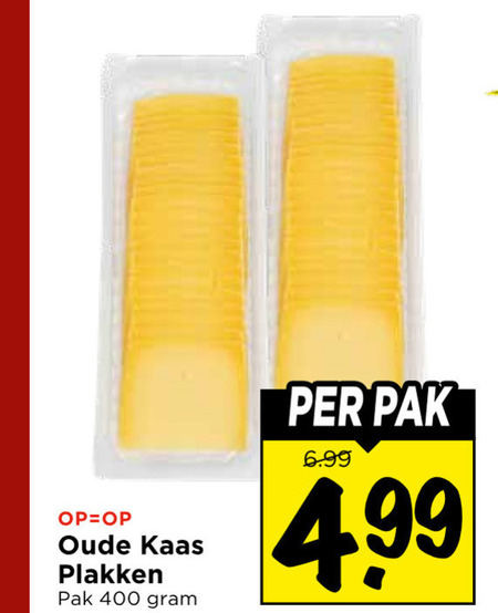 kaasplakken 400 oude kaas pak folder aanbieding bij Vomar