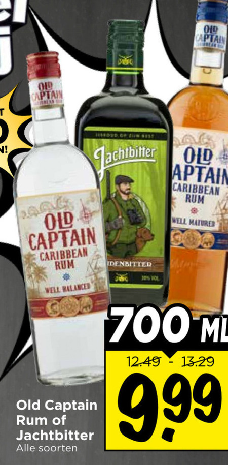 Jachtbitter   rum, kruidenbitter folder aanbieding bij  Vomar - details