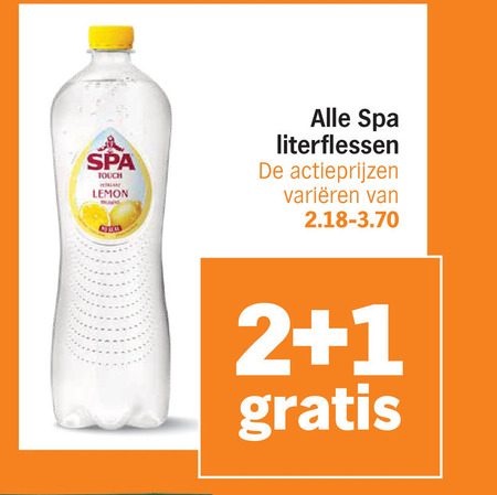 Spa   mineraalwater, fruitdrank folder aanbieding bij  Albert&nbsp;Heijn - details