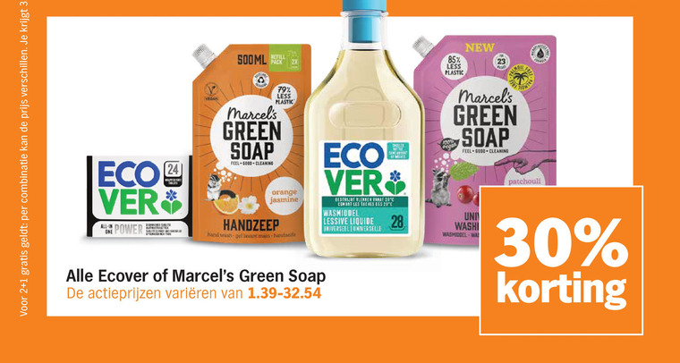 Ecover   wasmiddel folder aanbieding bij  Albert&nbsp;Heijn - details