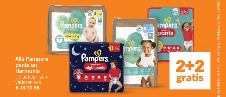 Pampers   luiers, luierbroekjes folder aanbieding bij  Albert&nbsp;Heijn - details