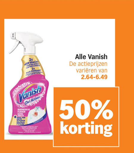 Vanish   vlekkenverwijderaar folder aanbieding bij  Albert&nbsp;Heijn - details