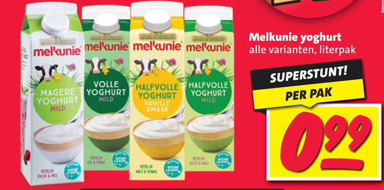 Melkunie   yoghurt folder aanbieding bij  Nettorama - details