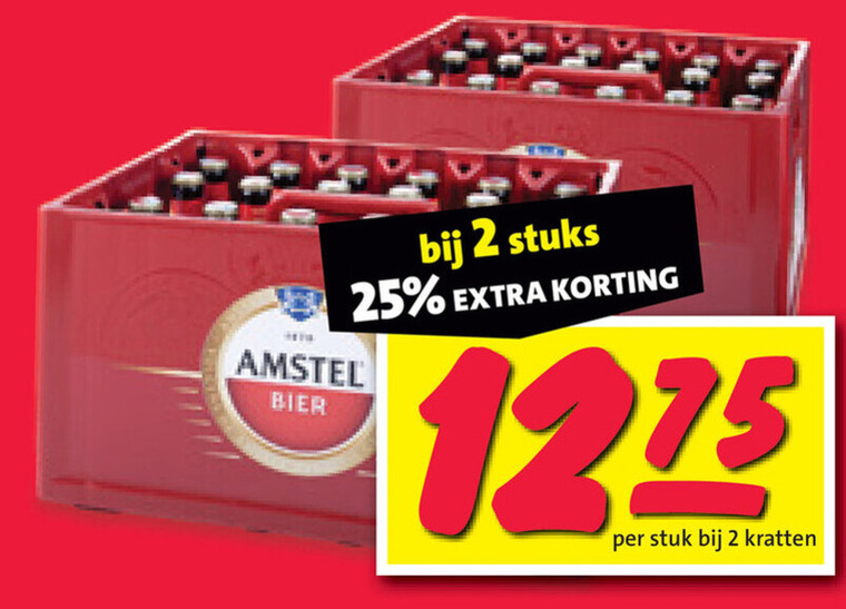 Amstel   krat bier folder aanbieding bij  Nettorama - details