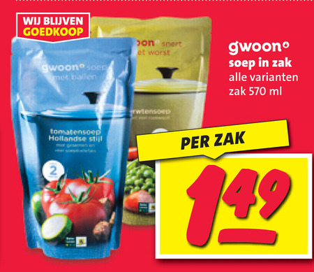 Gwoon   soep folder aanbieding bij  Nettorama - details