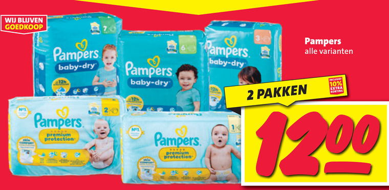 Pampers   luierbroekjes, luiers folder aanbieding bij  Nettorama - details