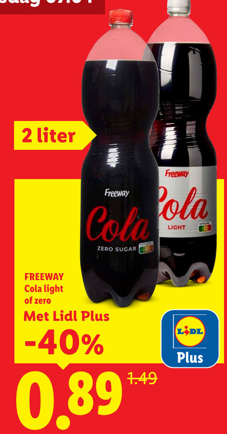 Freeway   cola folder aanbieding bij  Lidl - details