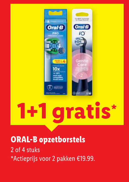 Braun Oral-B   opzetborstel folder aanbieding bij  Lidl - details