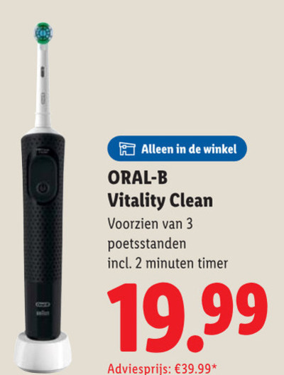 Braun Oral-B   electrische tandenborstel folder aanbieding bij  Lidl - details