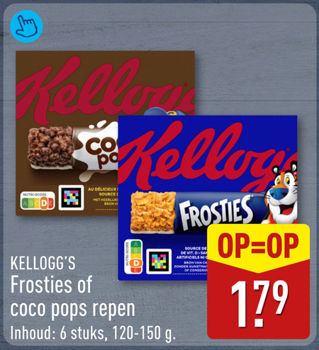 Kellogs   mueslireep folder aanbieding bij  Aldi - details