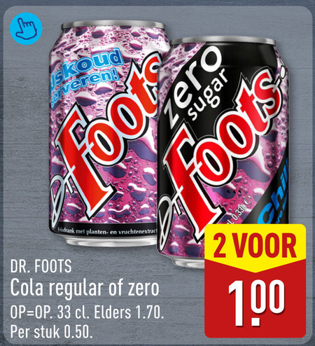 Dr Foots   cola folder aanbieding bij  Aldi - details