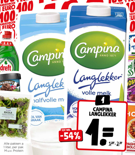 Campina   melk folder aanbieding bij  Jumbo - details