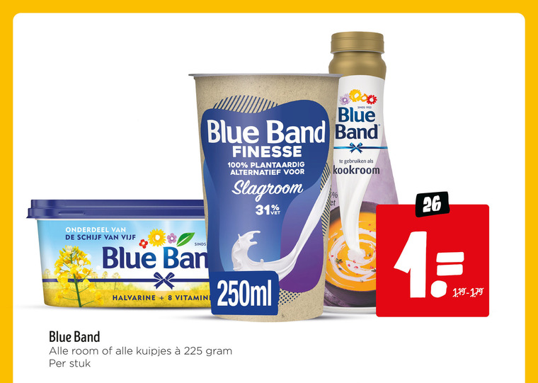 Blue Band   kookroom, olie en vetten folder aanbieding bij  Jumbo - details