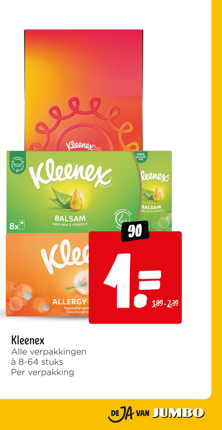 Kleenex   tissue folder aanbieding bij  Jumbo - details