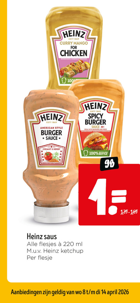 Heinz   snacksaus folder aanbieding bij  Jumbo - details