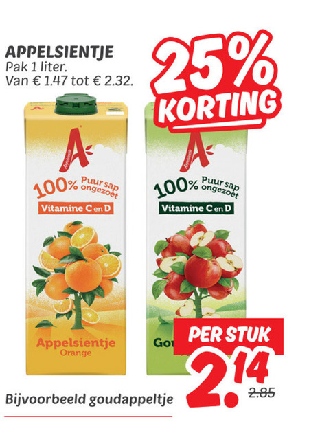Appelsientje   fruitdrank folder aanbieding bij  Dekamarkt - details