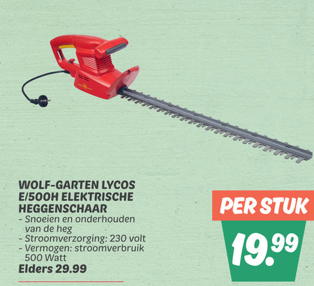 Wolf Garten   heggenschaar folder aanbieding bij  Dekamarkt - details