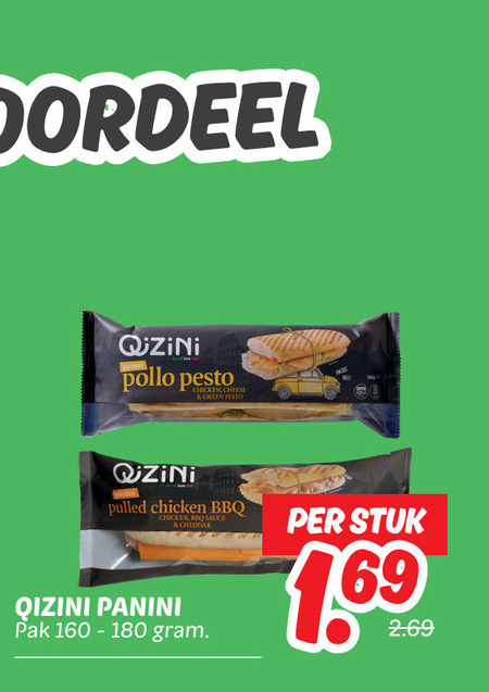 Qizini   panini  folder aanbieding bij  Dekamarkt - details