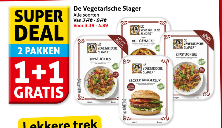 De vegetarische Slager   vegetarisch folder aanbieding bij  Hoogvliet - details