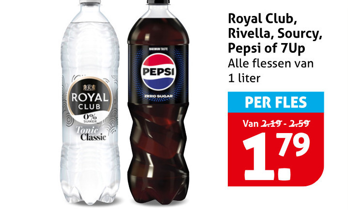 Rivella   frisdrank, cola folder aanbieding bij  Hoogvliet - details