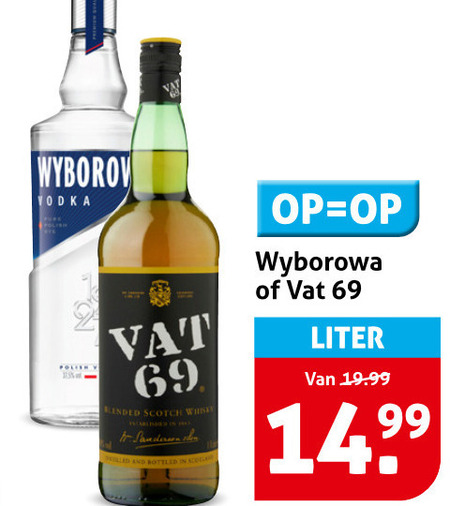 Wyberowa   wodka, whisky folder aanbieding bij  Hoogvliet - details