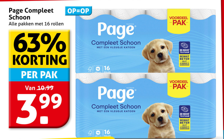Page   toiletpapier folder aanbieding bij  Hoogvliet - details
