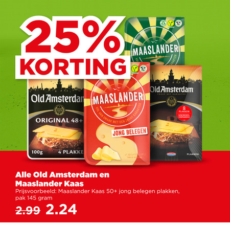 Old Amsterdam   kaasplakken, kaas folder aanbieding bij  Plus - details