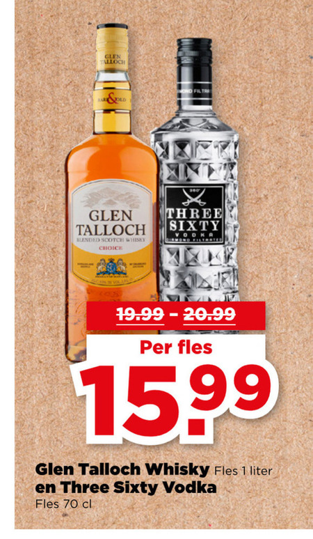 Glen Talloch   whisky, wodka folder aanbieding bij  Plus - details