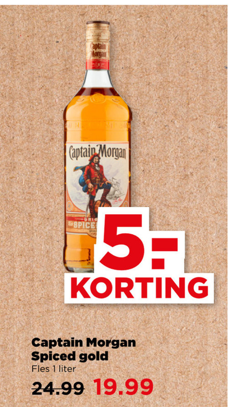 Captain Morgan   rum folder aanbieding bij  Plus - details