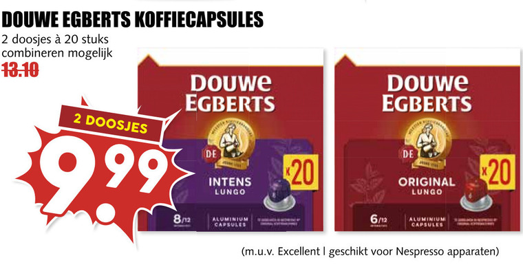 Douwe Egberts   koffiecups folder aanbieding bij  MCD&nbsp;Supermarkt&nbsp;Basis - details
