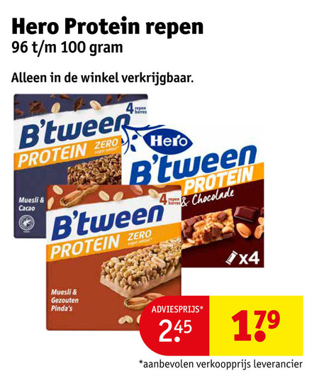 Hero   mueslireep folder aanbieding bij  Kruidvat - details