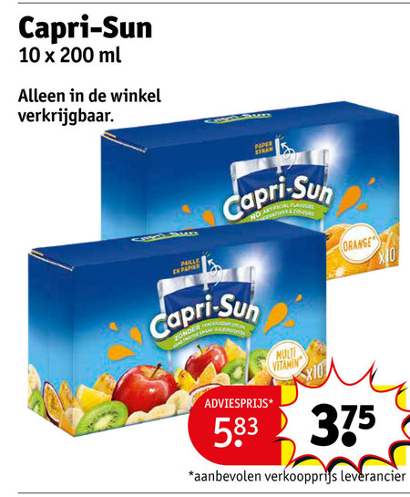 Capri-Sun   fruitdrank folder aanbieding bij  Kruidvat - details
