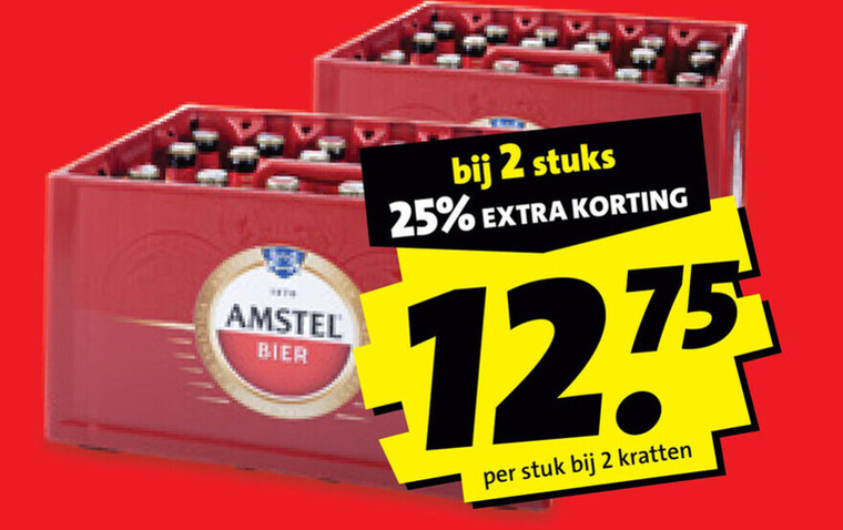 Amstel   krat bier folder aanbieding bij  Boni - details