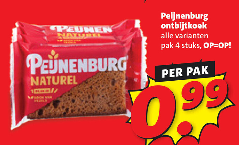 Peijnenburg   ontbijtkoek folder aanbieding bij  Boni - details