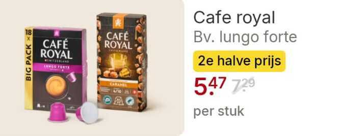 Cafe Royal   koffiecups folder aanbieding bij  Picnic - details