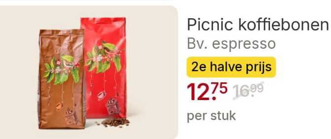 Picnic   koffiebonen folder aanbieding bij  Picnic - details