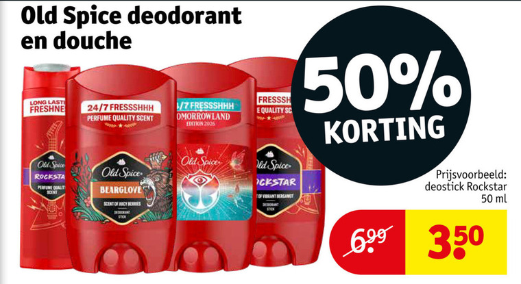 Old Spice   deodorant, douchegel folder aanbieding bij  Kruidvat - details