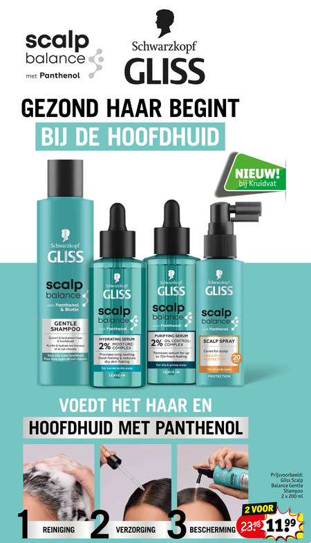 Gliss Kur   shampoo folder aanbieding bij  Kruidvat - details