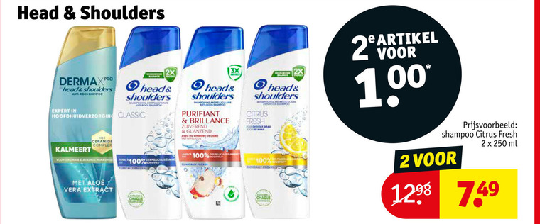 Head and Shoulders   shampoo folder aanbieding bij  Kruidvat - details