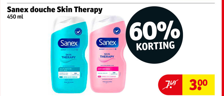Sanex   douchegel folder aanbieding bij  Kruidvat - details