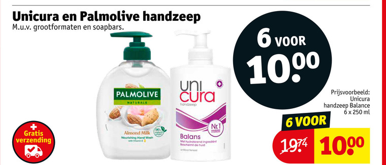 Palmolive   handzeep folder aanbieding bij  Kruidvat - details