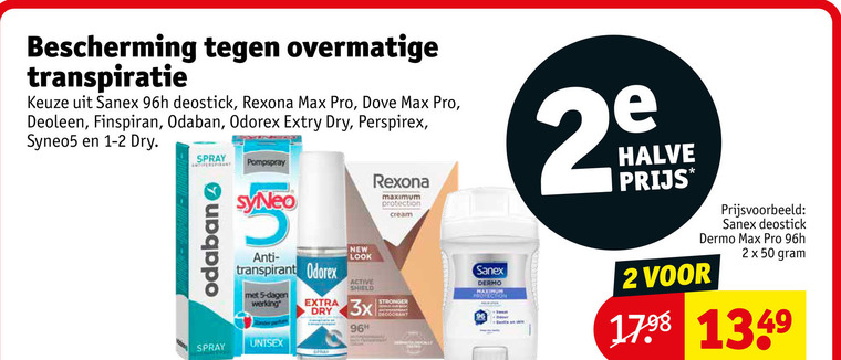 PerspireX   deodorant folder aanbieding bij  Kruidvat - details