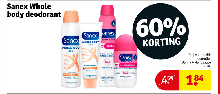 Sanex   deodorant folder aanbieding bij  Kruidvat - details