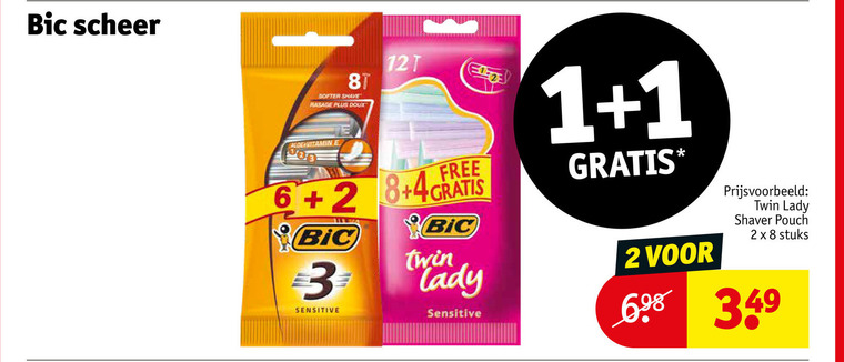Bic   scheermesjes folder aanbieding bij  Kruidvat - details