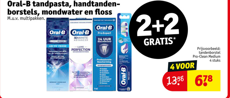 Oral-B   flosdraad, tandenborstel folder aanbieding bij  Kruidvat - details